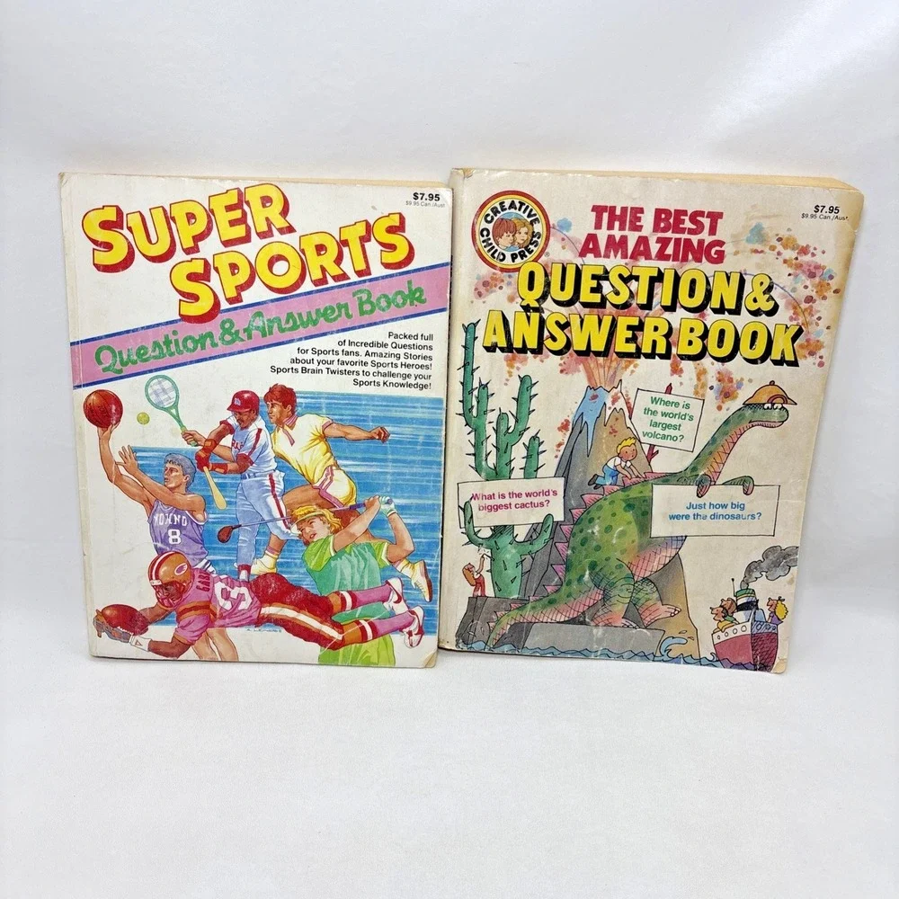 The‎ Best Amazing Question & Answer Book Super Sports Vintage Kids Books 80s 90s